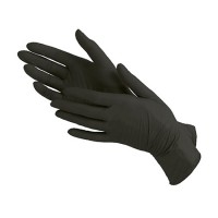 Перчатки нитриловые (50 пар) черные, р. L, XL.