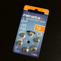 Батарейки для слуховых аппаратов Renata  13  6шт/блистер